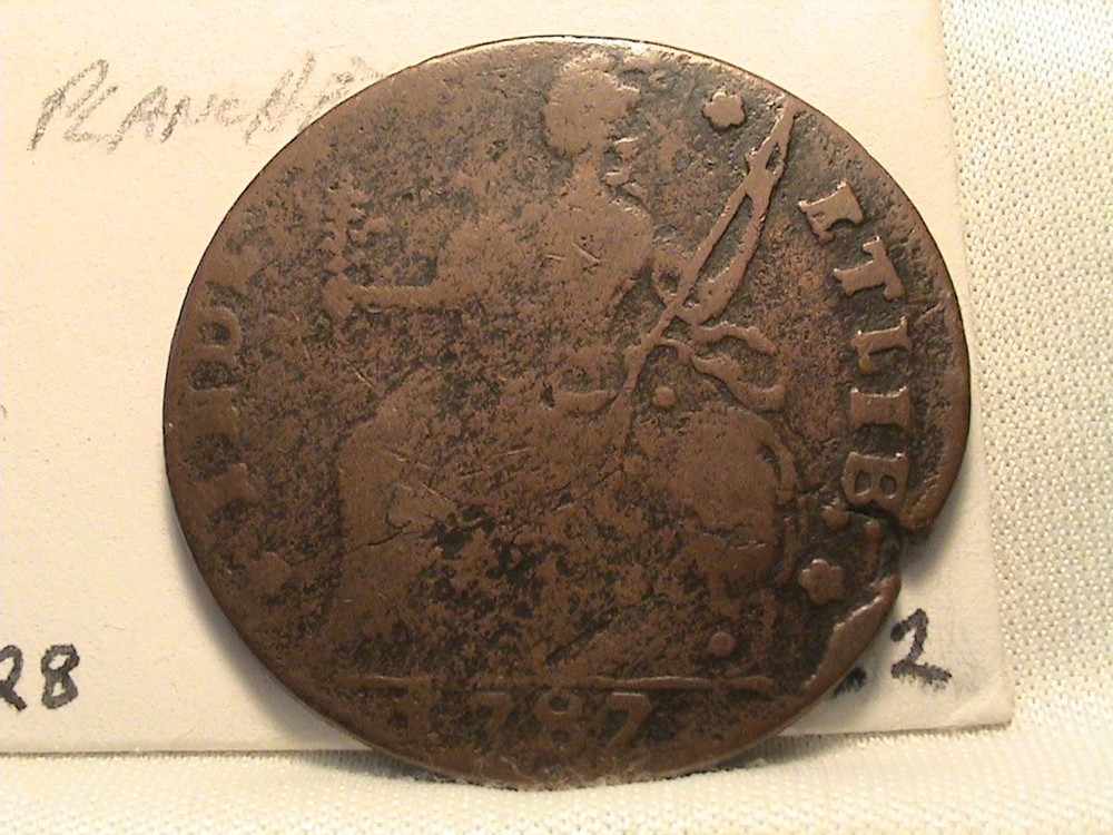 1787- Connecticut Copper Colonial Cent