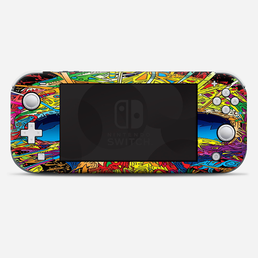 Skins Decals wrap for Nintendo Switch Lite - colorful skull 1
