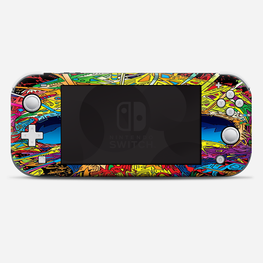 Skins Decals wrap for Nintendo Switch Lite - colorful skull 1