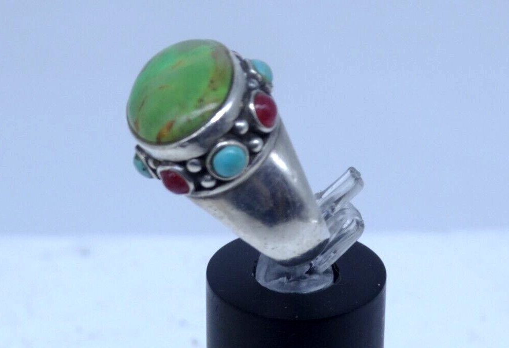 Sterling Silver and Blue/Green Turquoise Ring size 5.5