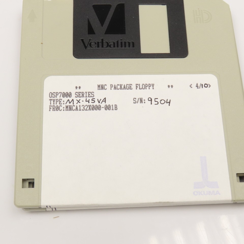 Okuma MX-45VA OSP700M Programming Software 10 Diskette Library