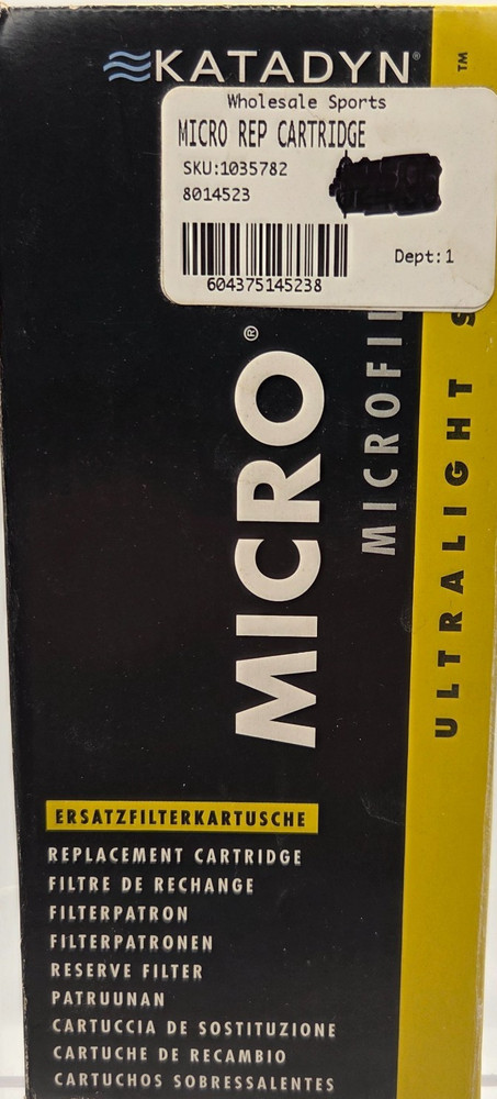 Katadyn Micro Replacement Cartridge Water Filter 0.3 Micron Microfilter NIB