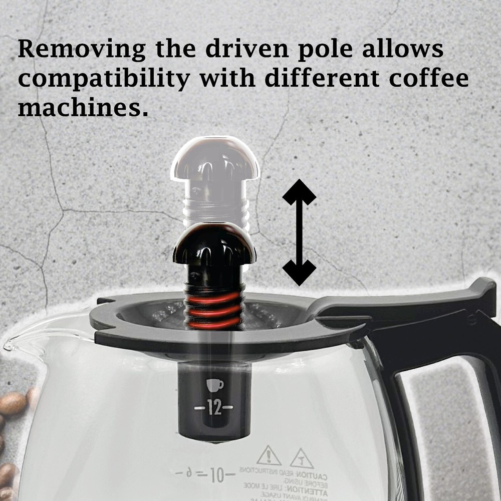 Universal 12-Cup Replacement Coffee Pot, FIt For Hamilton Beach Coffee Maker