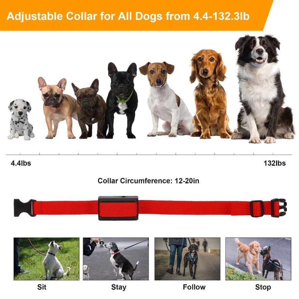 No Barking Automatic Shock Control Collar Anti Bark for Small Medium Large Dog