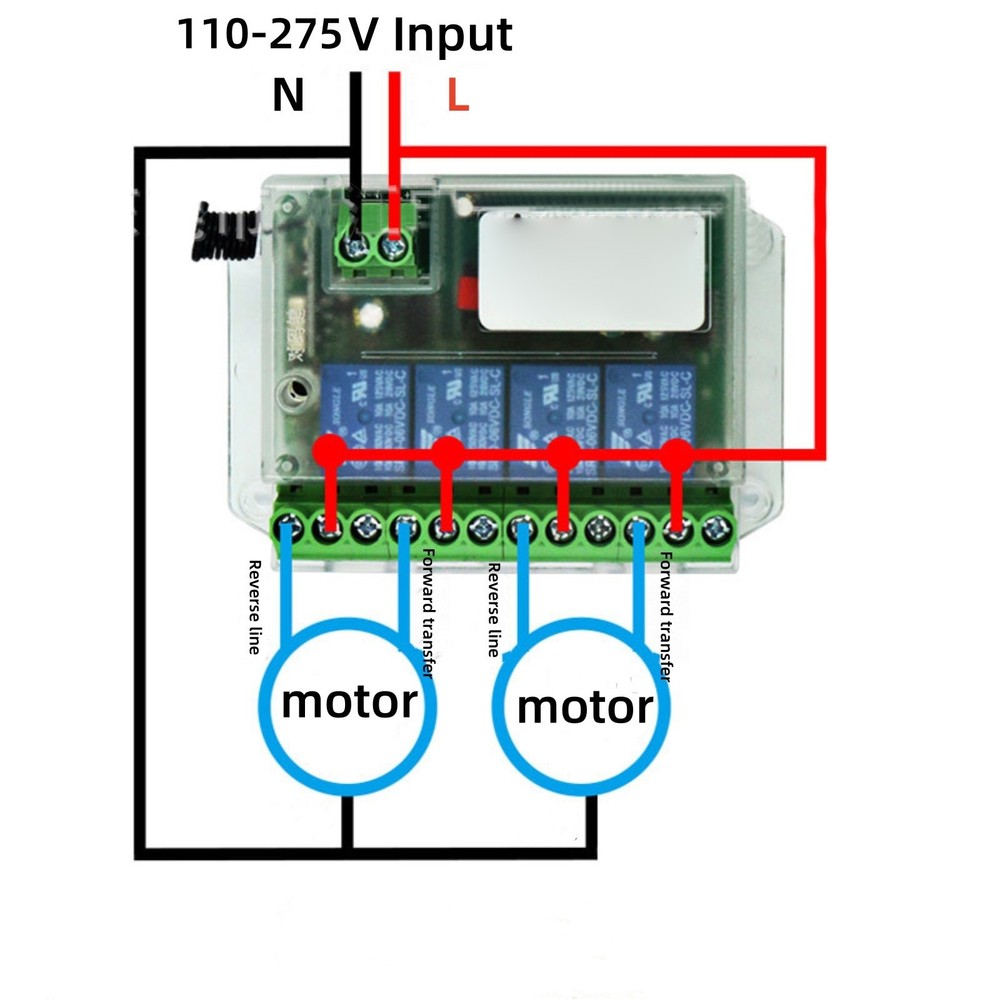 433mhz 4 Channels Remote Control Switch ON/OFF Relay Module Universal