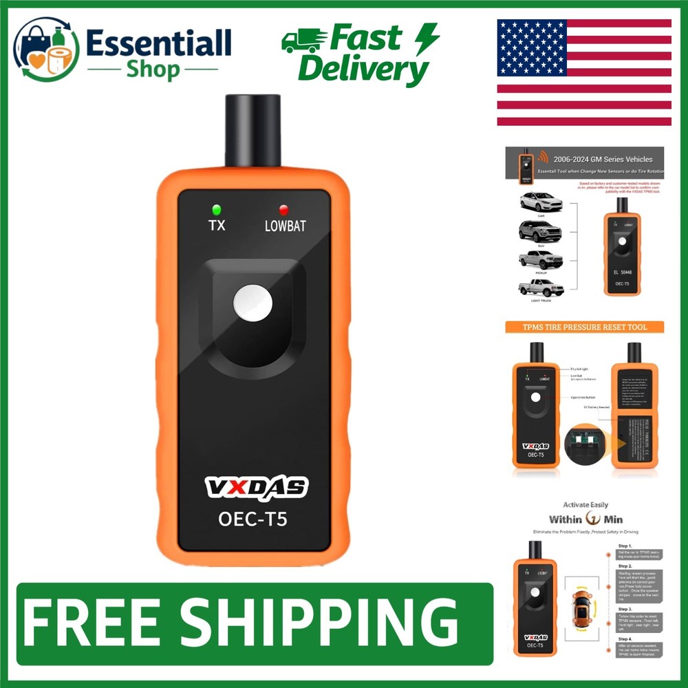 GM TPMS Relearn Tool 2006-2024 - Quick Sensor Activation & Safety Assurance