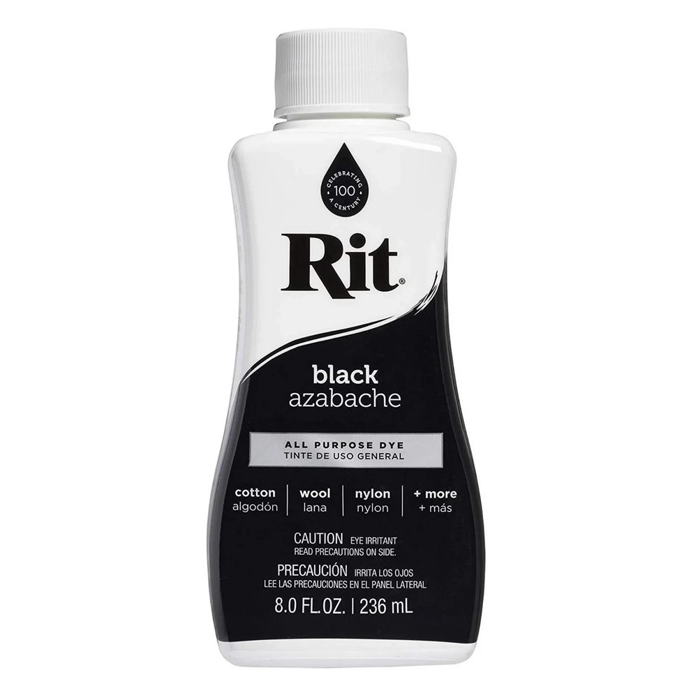 (2 pack) Rit, All Purpose Liquid Dye, Black, 8 fl oz