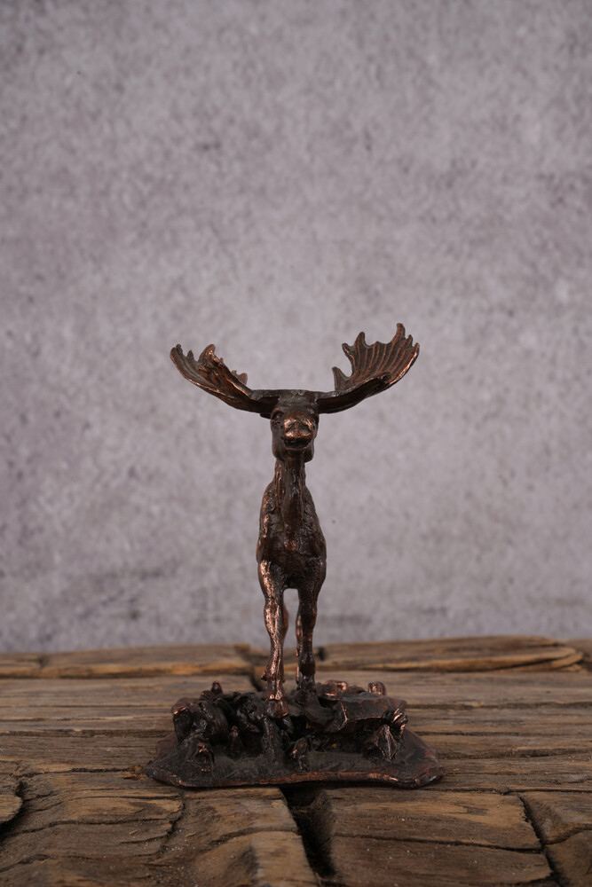 Copper Moose Statue SKU 2429