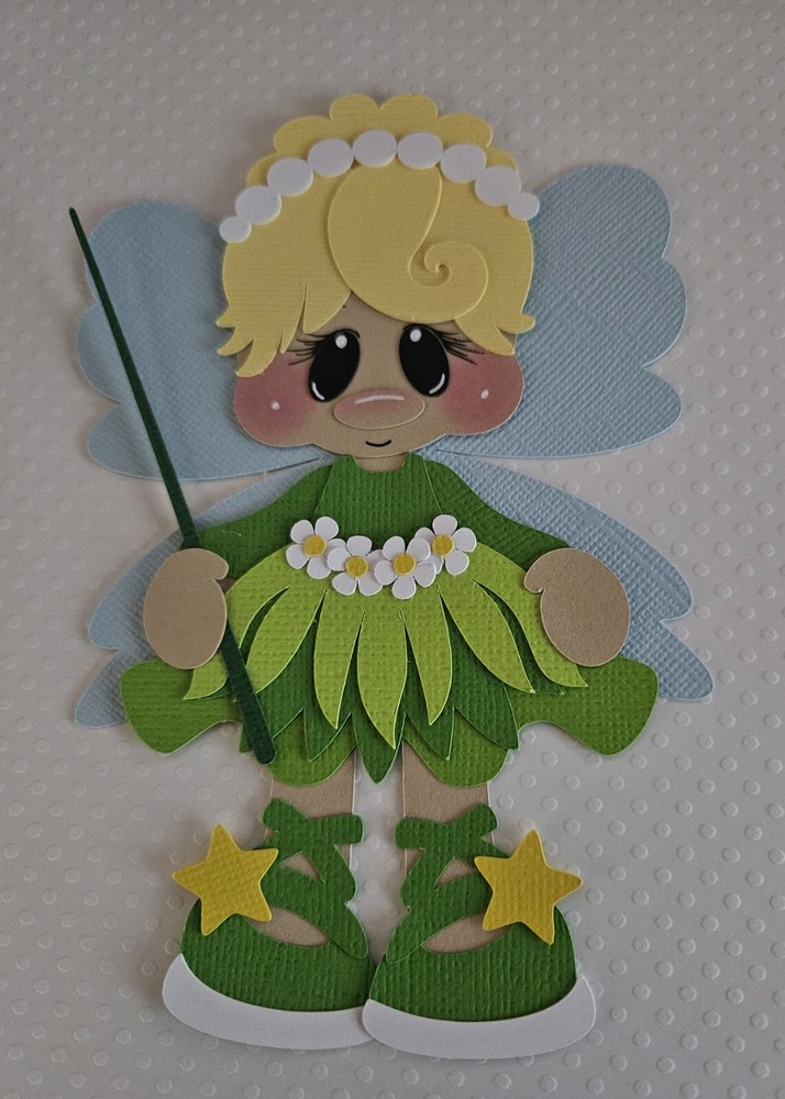 Tinkerbell Inspired. Scrapbook, Card Making Paper Piecing