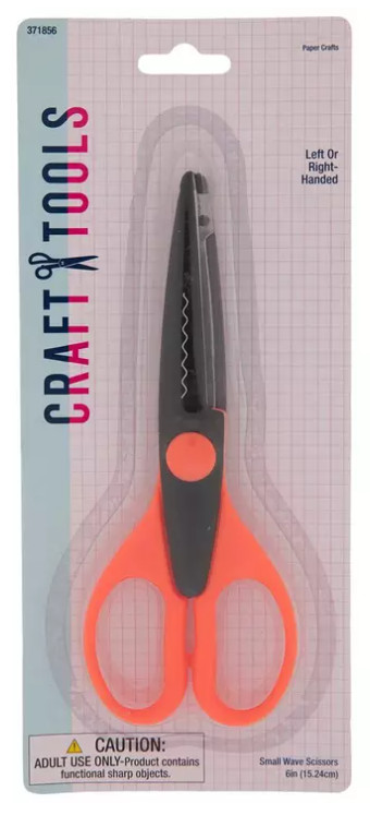 Small Wave Edge Scissors - 6" New