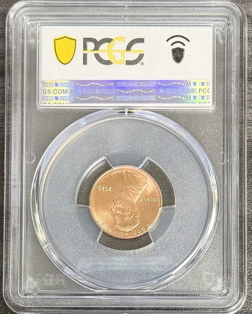 2025 P Lincoln Shield Cent PCGS MS66RD Blue Label