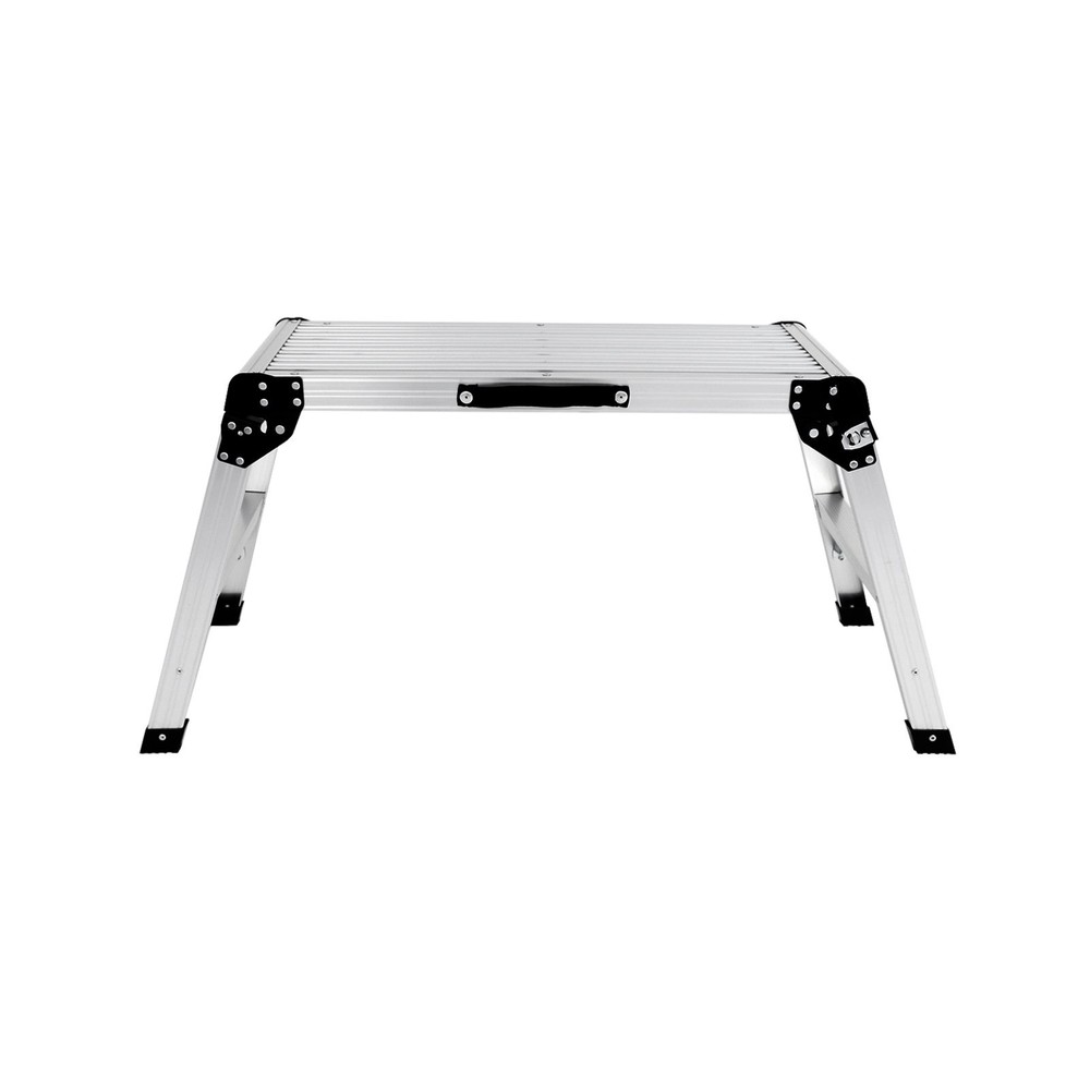 30" Aluminum Step Folding Work Platform Drywall Ladder 330lbs Non-slip Bench