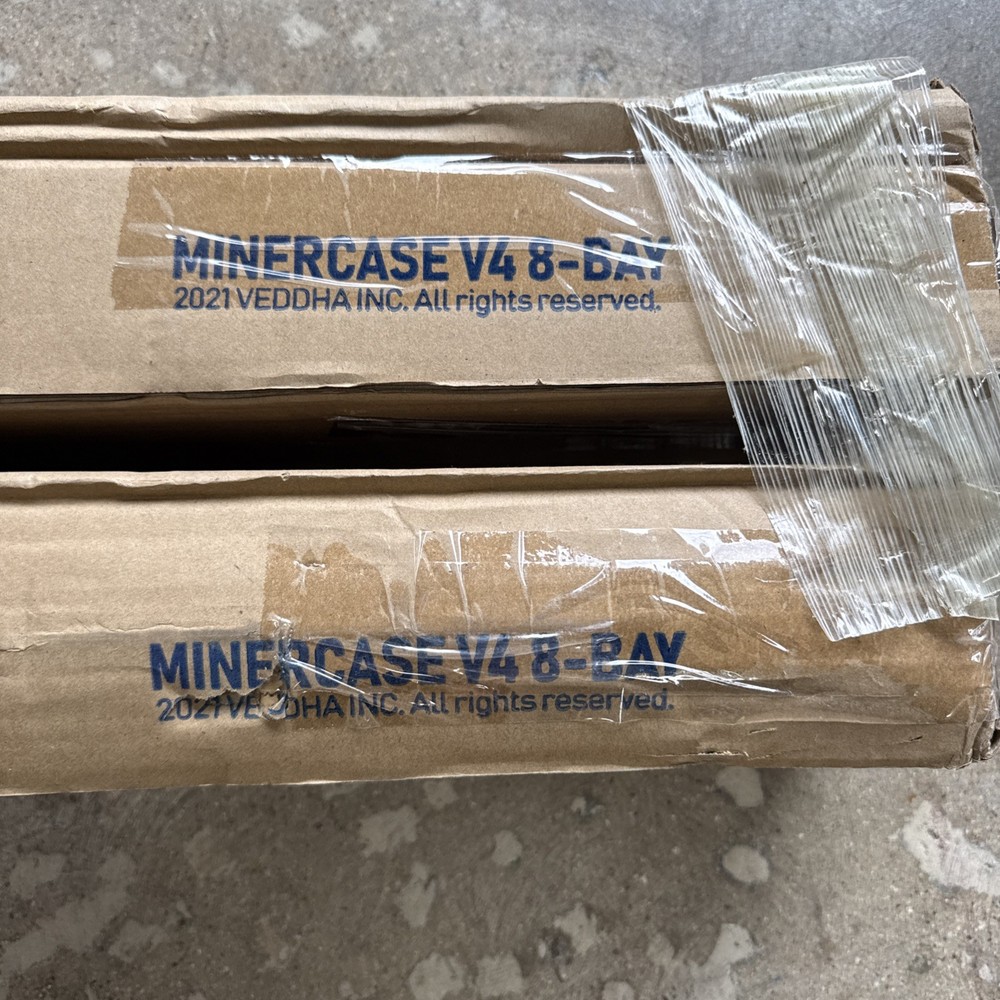 NEW Veddha V4C 8-GPU Mining Case Aluminum Mining Rig Open Air Frame Case