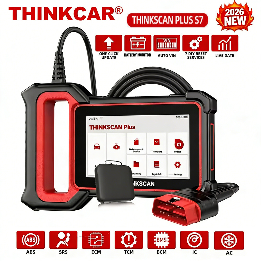 Thinkscan Plus S7 OBD2 Diagnostic Tool Transmission /ABS/SRS Diagnosis Scanner
