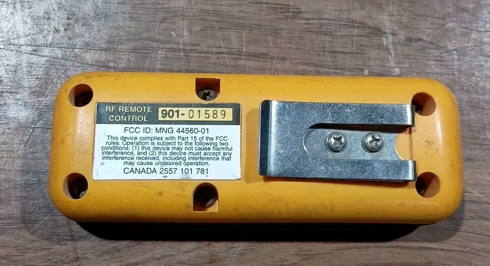 LASER ALIGNMENT Inc. RF Remote Control MNG 44560-01