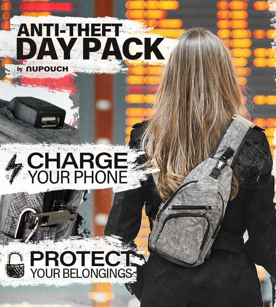 NU pouch anti-theft sling backpack