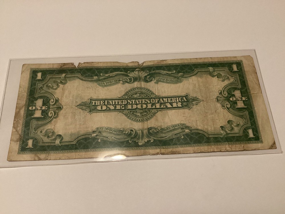 1923 $1 Silver Certificate Large Note Blue Seal Horse Blanket