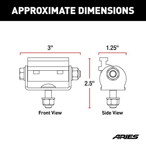 1110312 Base-Mount Light Bar Brackets, 2-Pack