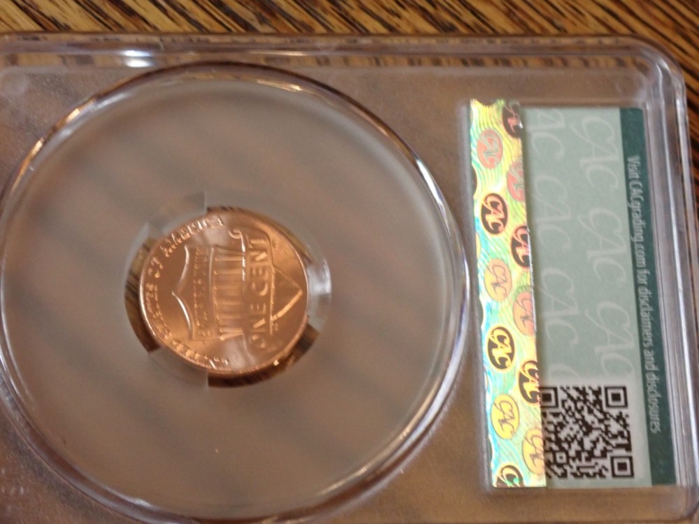 2025 D Lincoln Shield Cent MS-63RD CAC Slabbed