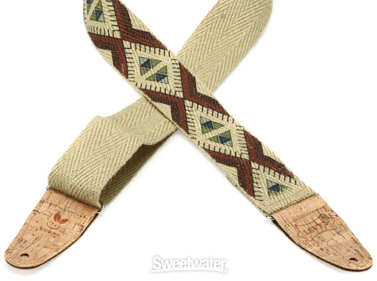 Levy's MH8P-002 Hemp Guitar Strap - Design 2