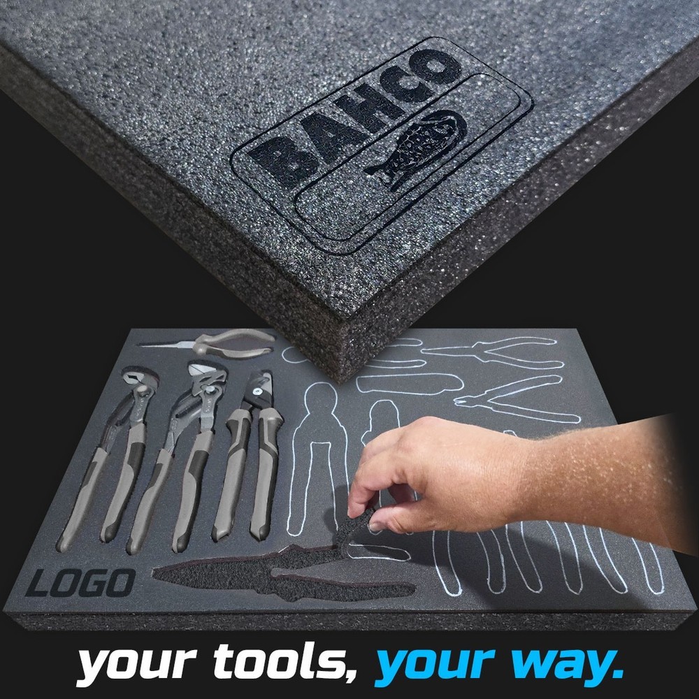 BAHCO shadow foam tool tray insert storage organizer toolbox tool kit set