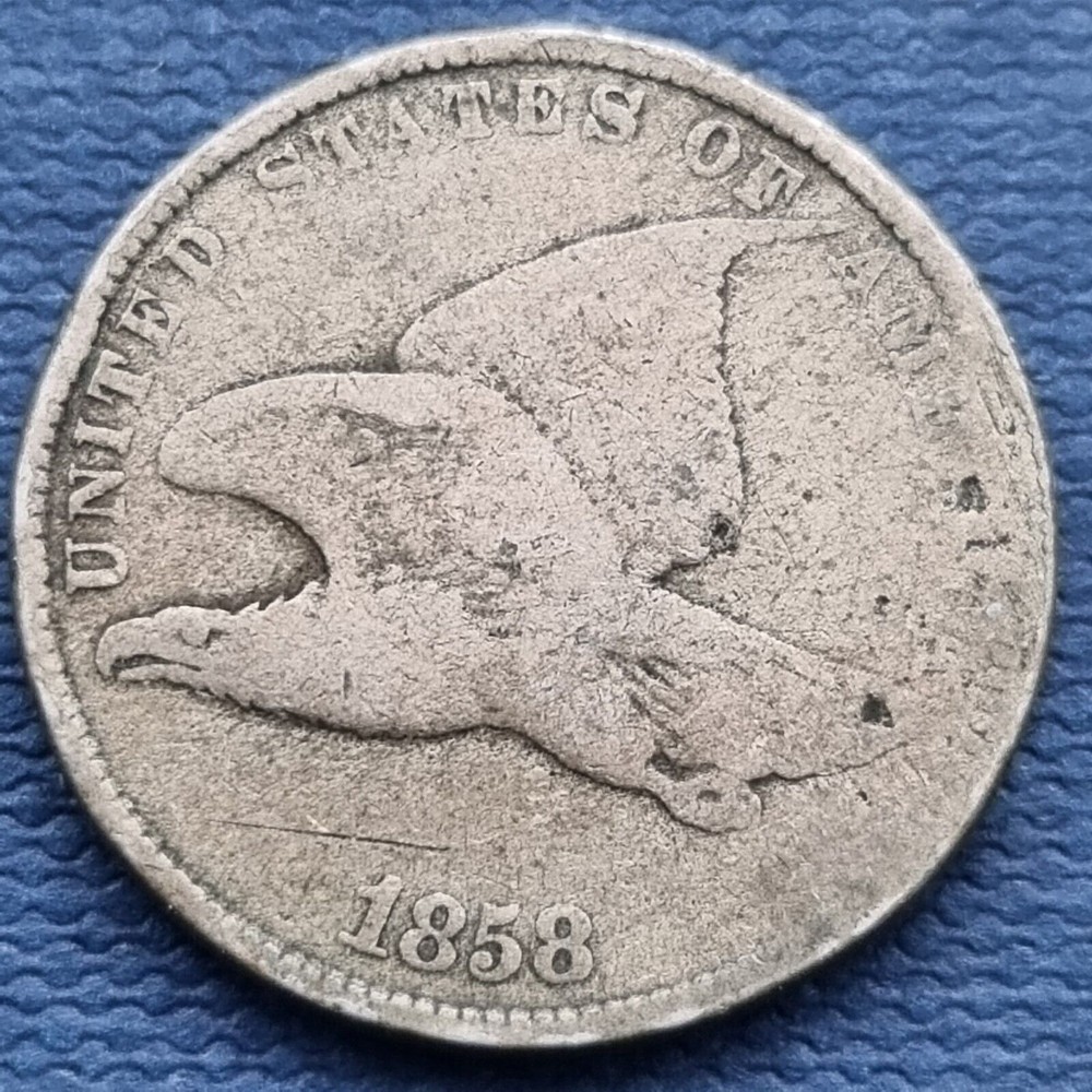 1858 Flying Eagle Cent 1c Circulated #53961