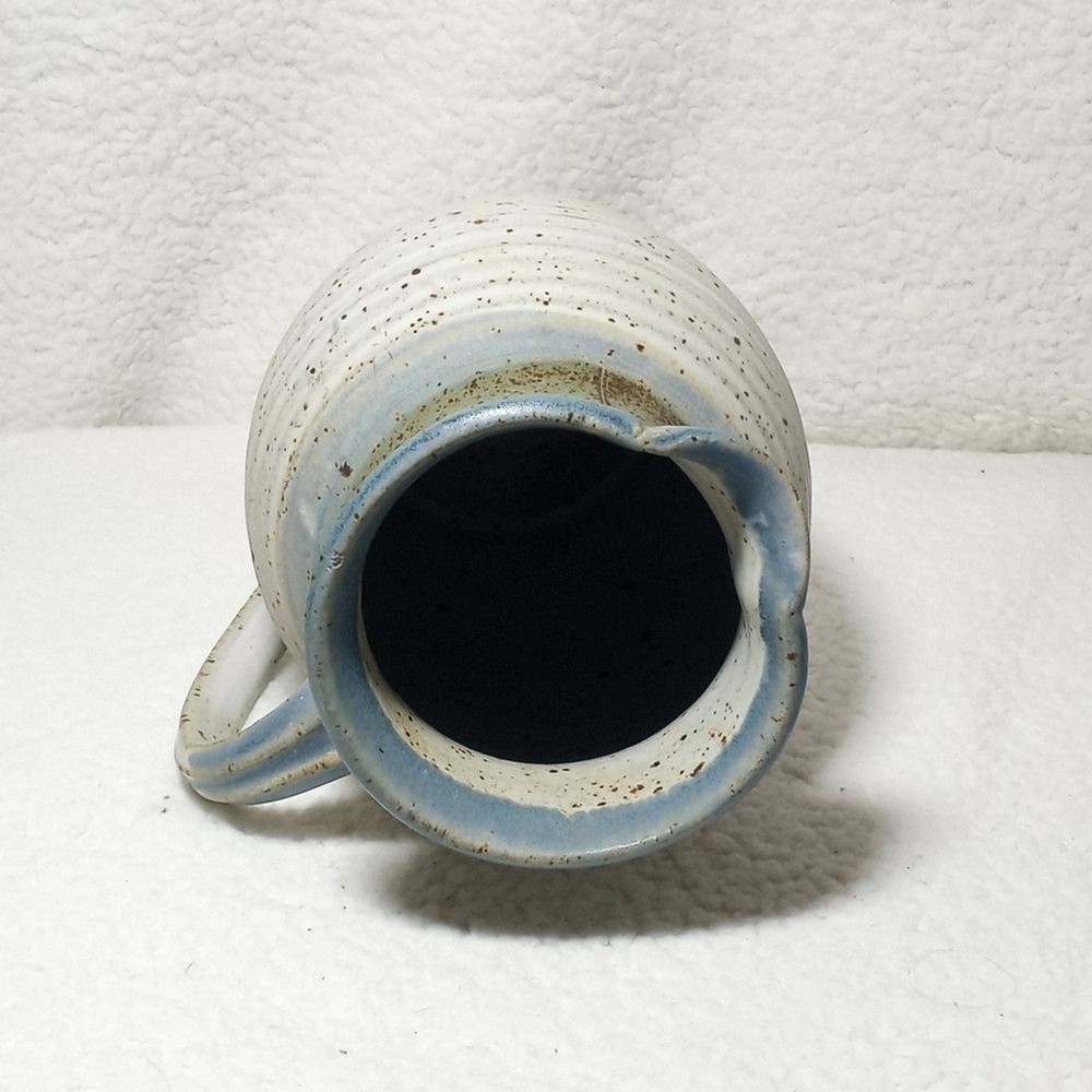 Artist Signed Studio Stoneware Mid Century Pitcher Jug