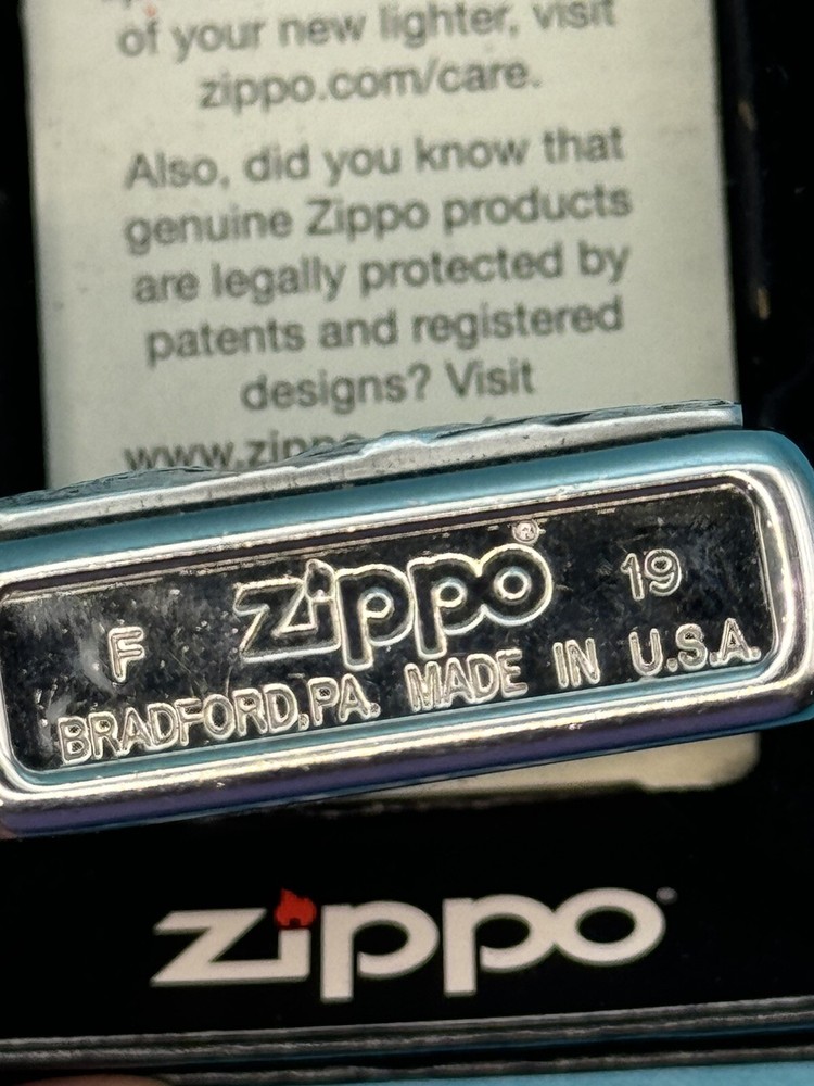 2019 Timberwolves Full Moon Wolf Emblem Chrome Zippo Lighter