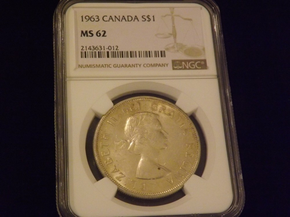 1963  $1                 Canada             NGC    MS 62