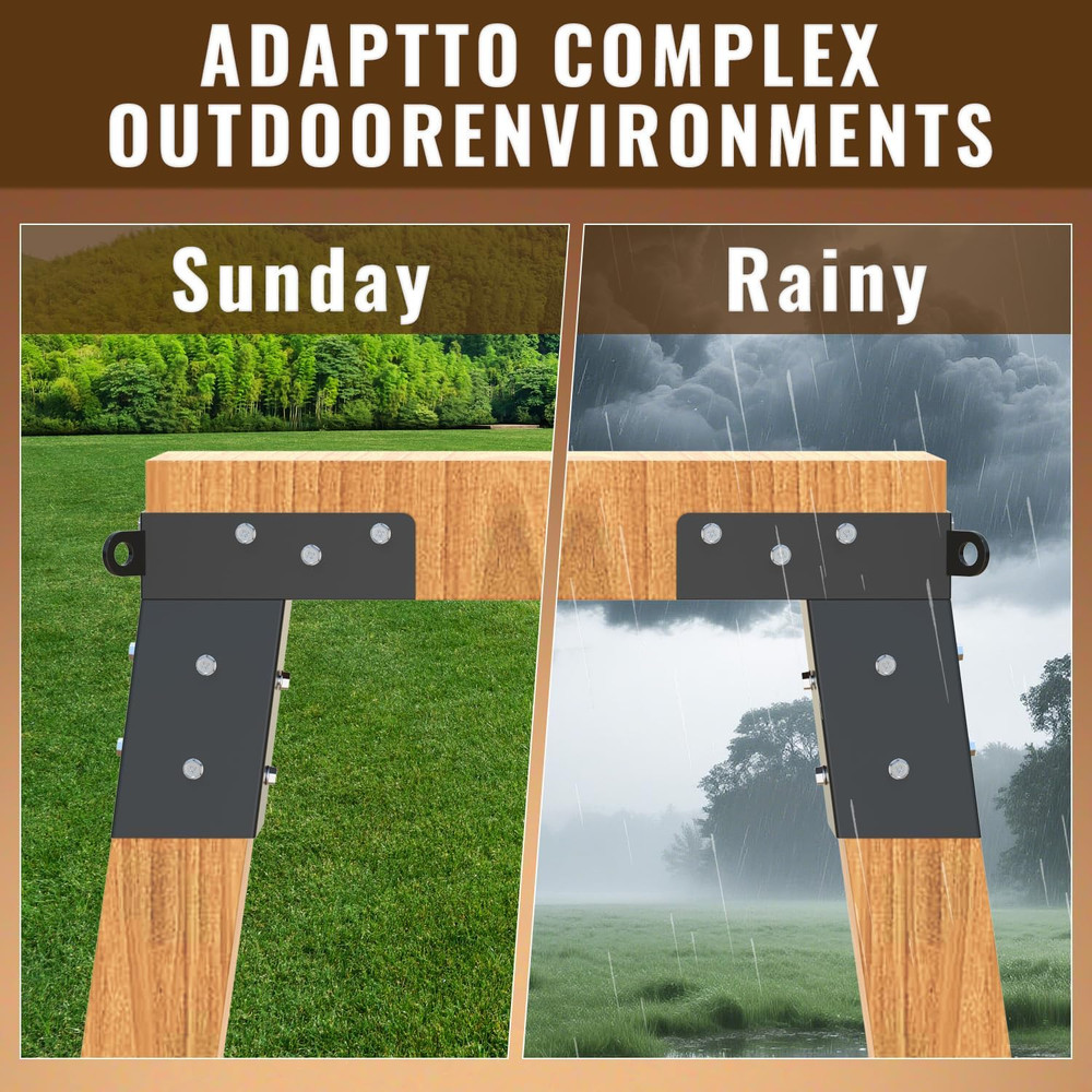 Deer Stand Brackets(4 Pcs ), 4"X 4" Deer Blind Brackets, Compound Angle Platform