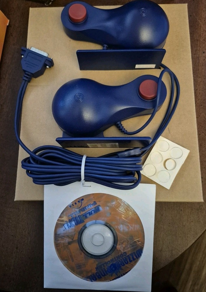 1996 Thrustmaster Wizzard Pinball Controllers PC Game Open Box