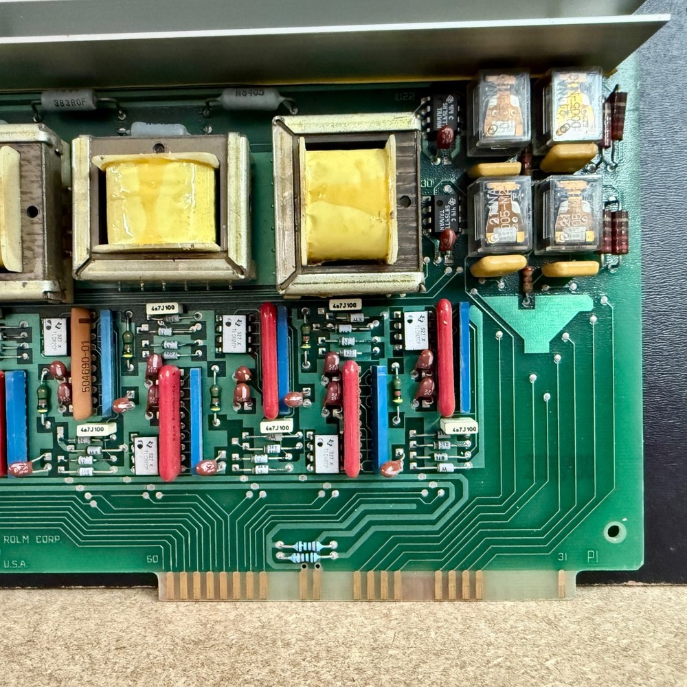 ROLM PBX Interface Card 8 Channel Line Interface Circuit Board 1979 Vintage PCB
