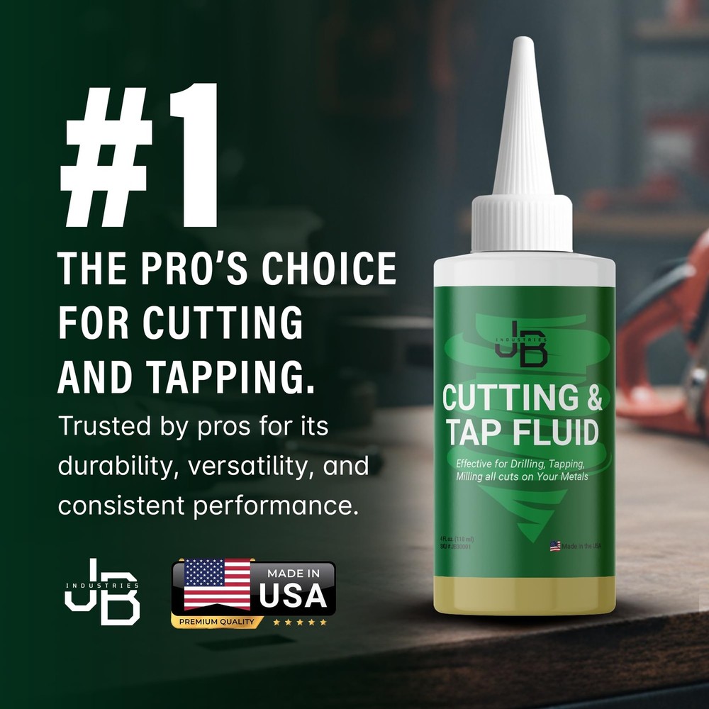 JB Industries Cutting & Tapping Fluid, 4 oz – High-Performance Oil...