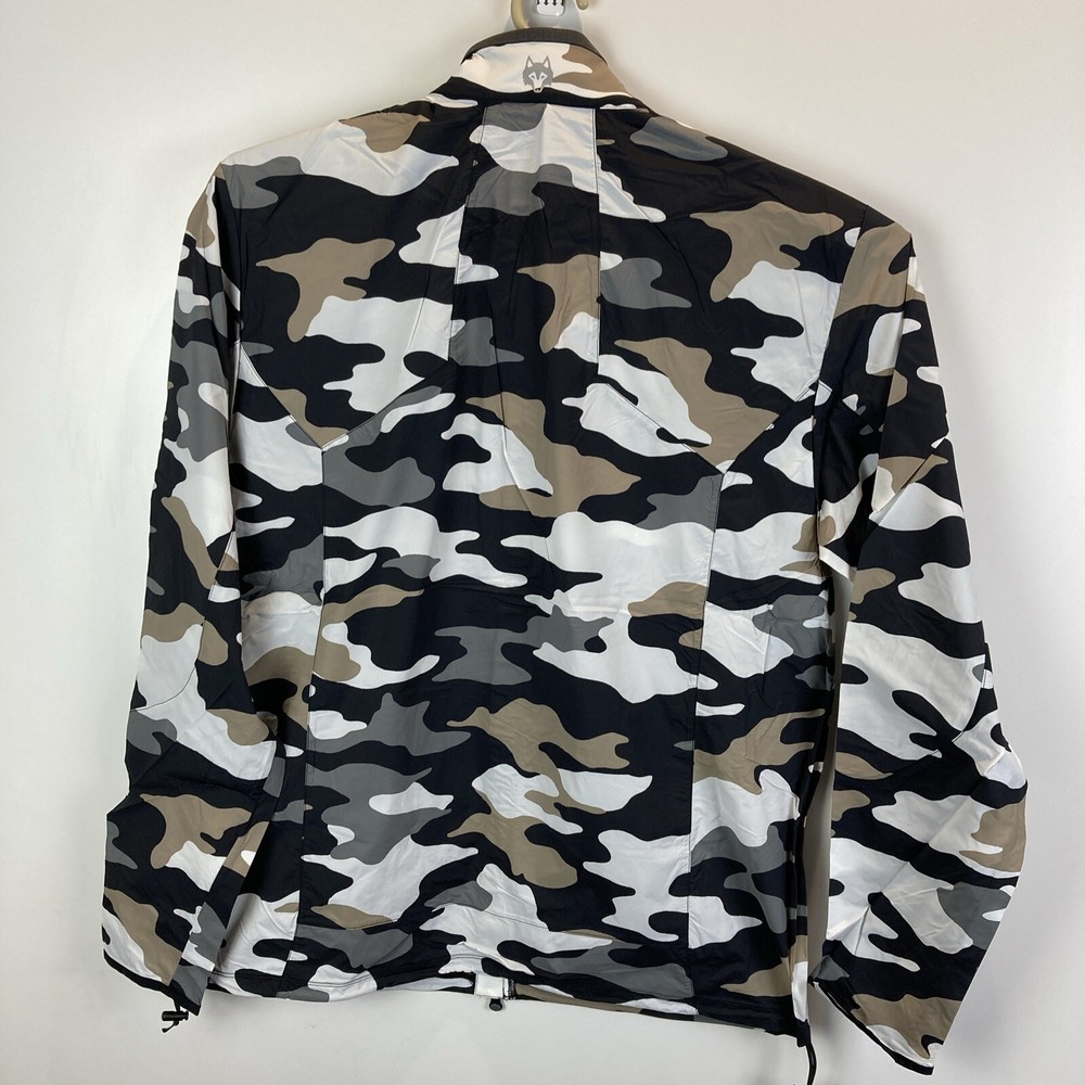 Greyson Golf Medium Camo Trailwolf Light Windbreaker Jacket Zip Windproof Shell