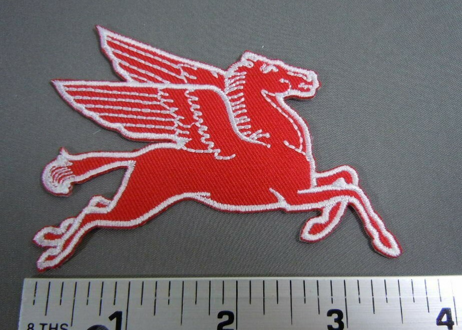 MOBIL PEGASUS Embroidered Iron-On Uniform-Jacket Patch 3.5" RF