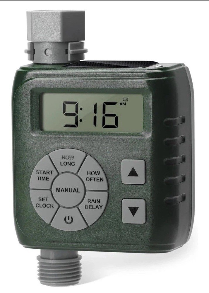 Sprinkler Timer Programmable Irrigation Water Timer for Garden Hose Solar