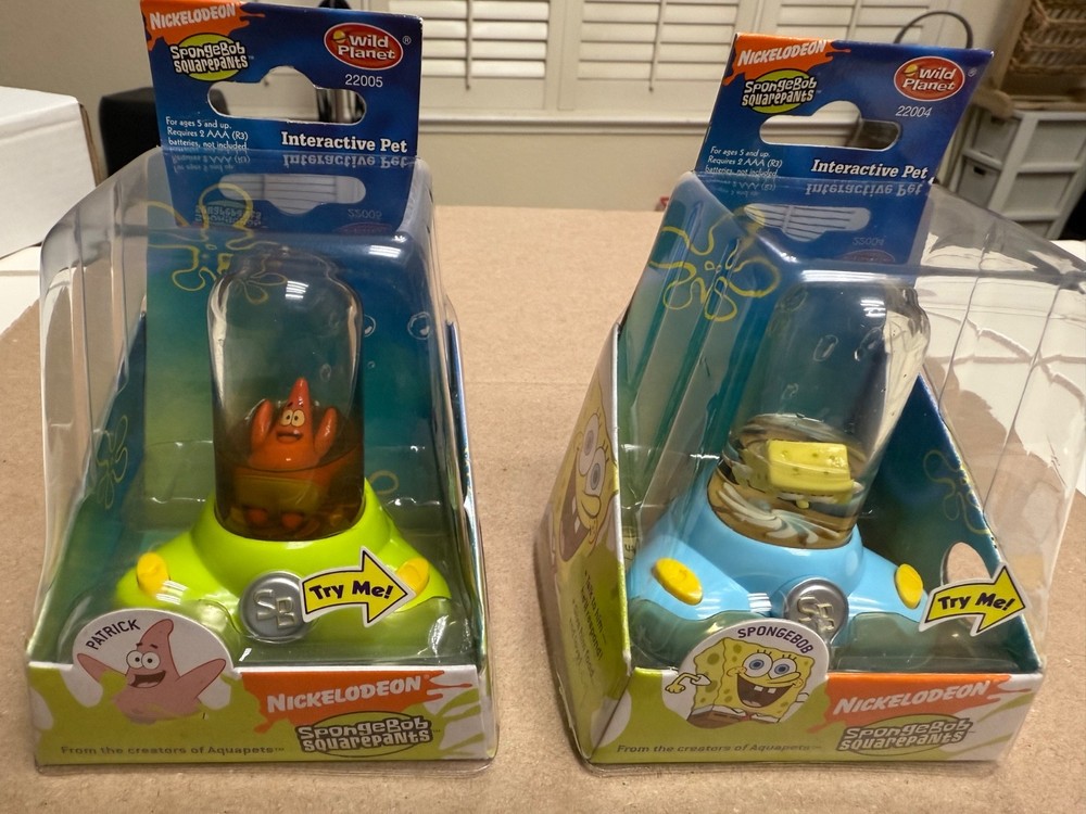 2004 Aquapets SpongeBob SquarePants and Patrick Star