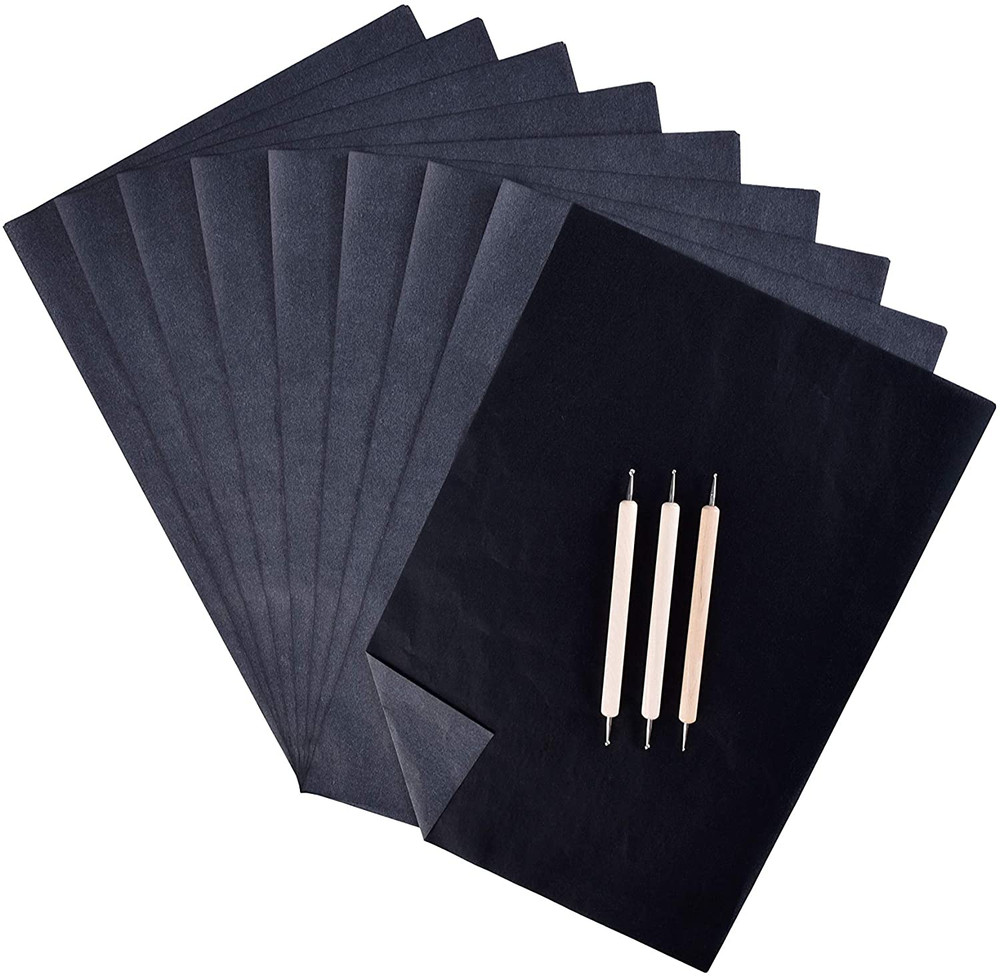 Carbon Paper (200 Sheets) - Black Graphite Carbon Transfer Tracing