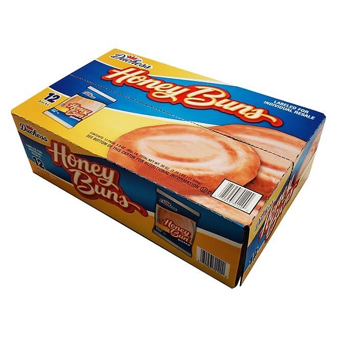 Duchess Honey Buns, 3 oz Each (12-Pack)