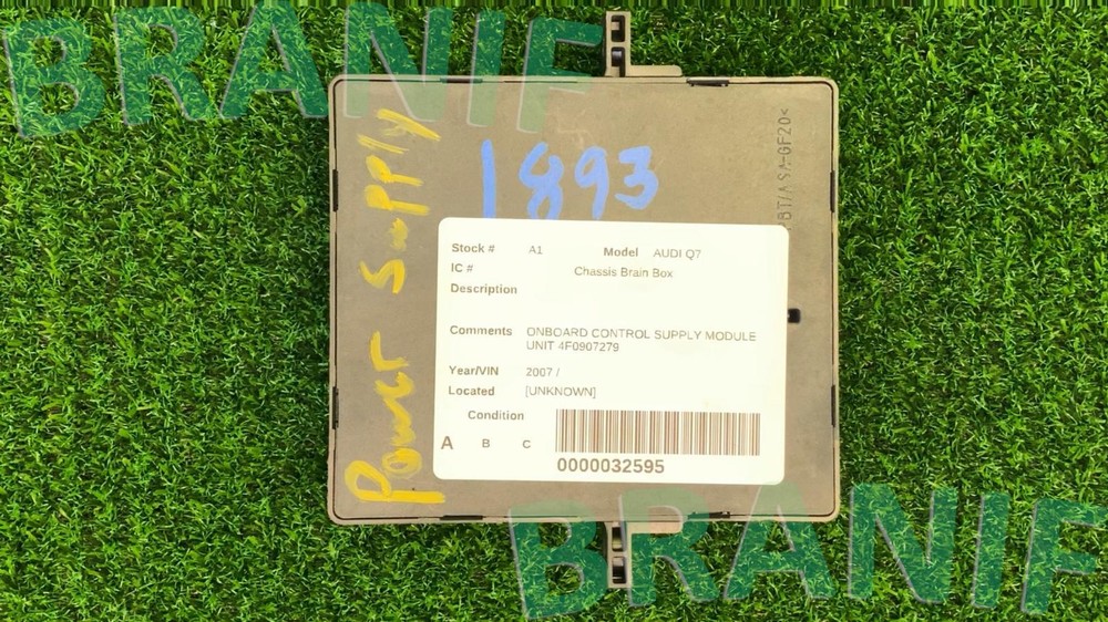 2005-2011 AUDI Q7 ONBOARD CONTROL SUPPLY MODULE 4F0907279 OEM