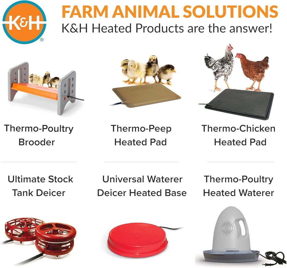 Chicken Brooder Heater for Chicks, Adjustable Heating Plate for 15 Chicks