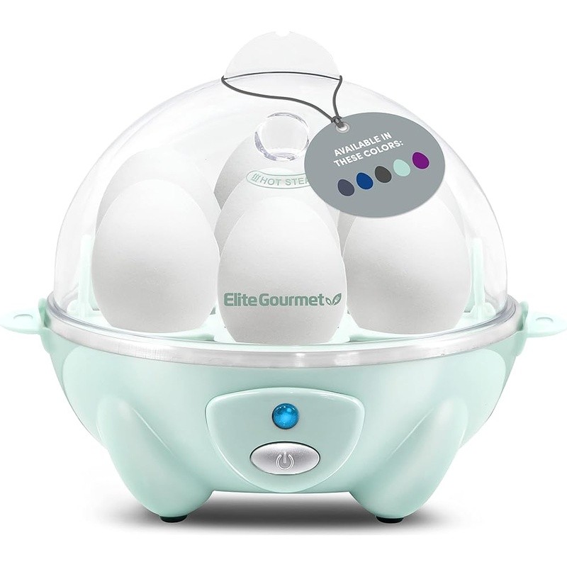 Egg Cooker Rapid Boiling 7 Egg Capacity Easy Peel Timer Multi Purpose Gadget New