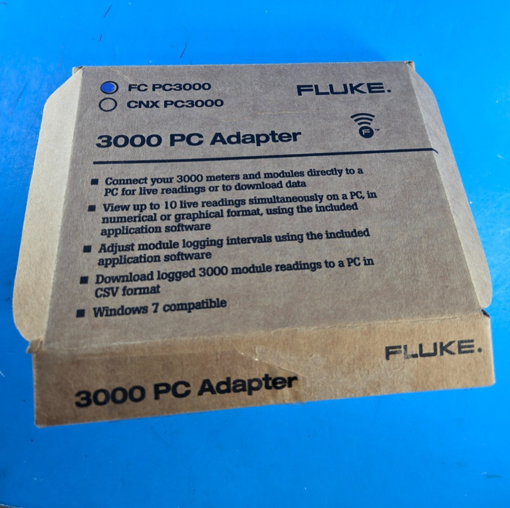 Fluke FC PC3000 PC Adapter New