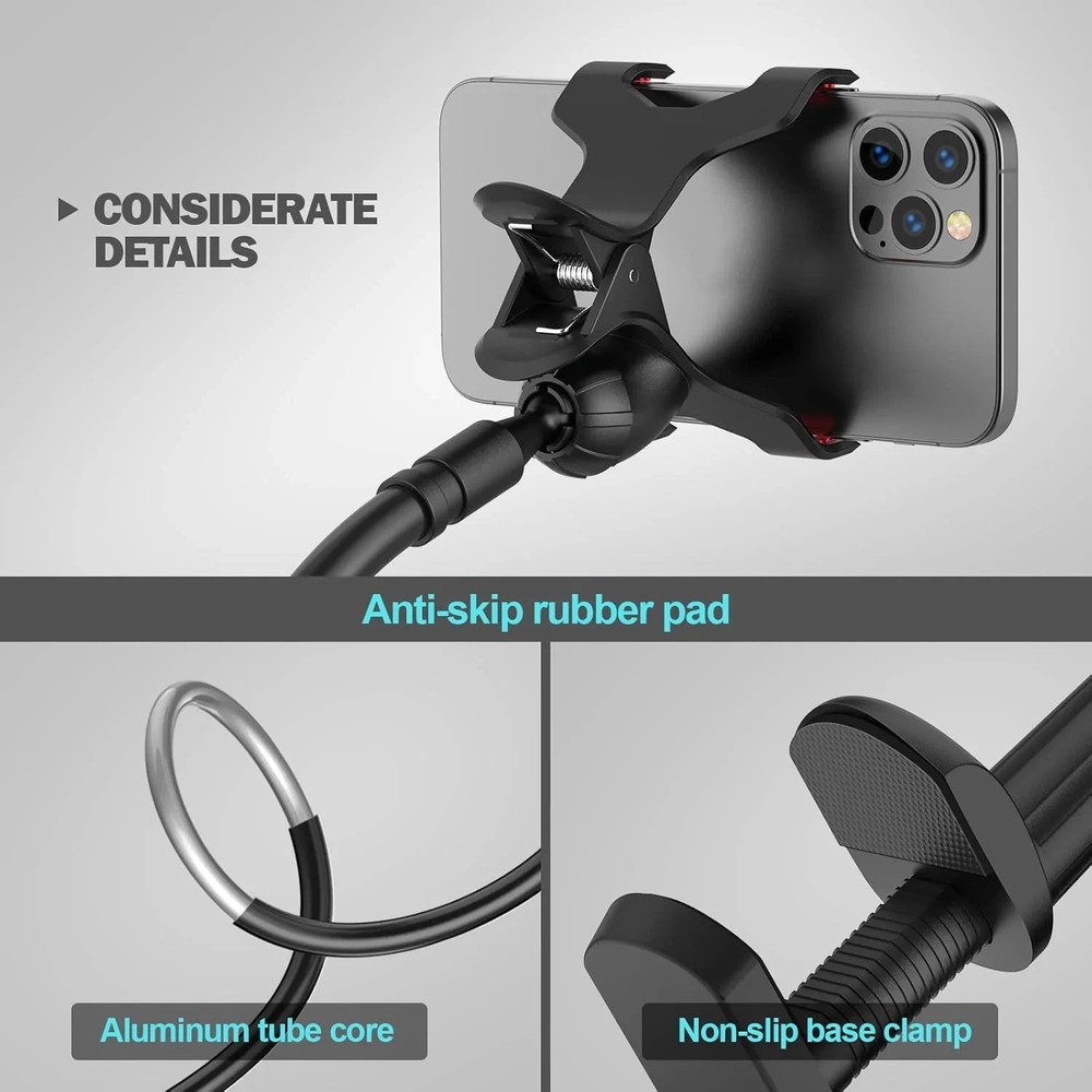 Flexible Lazy Bracket Mobile Phone Stand Holder 360 Bed Desk For iPhone Android