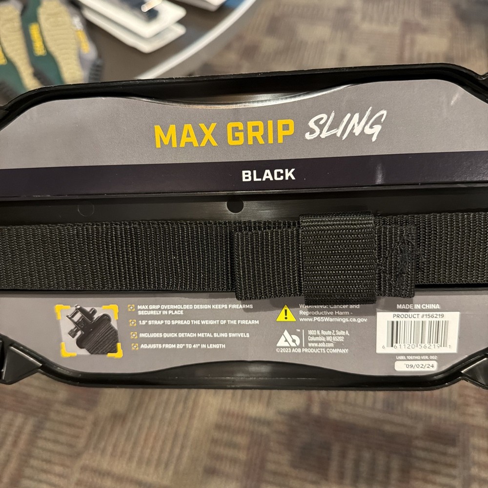 Max Grip Sling with Adjustable Overmolded Strap for Shooting Hunting and Range