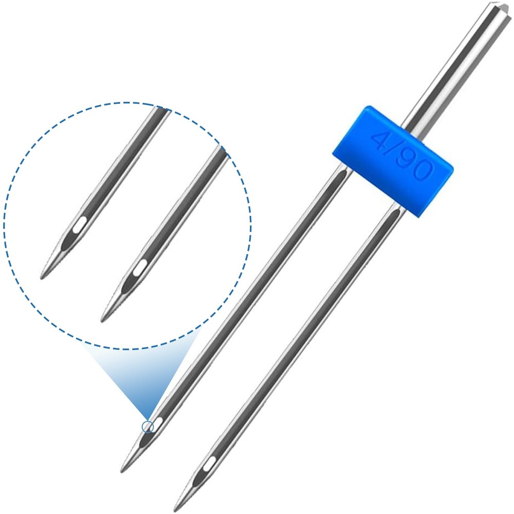 9 Pack Twin Needles for Sewing Machine, Double with 3 Pieces...