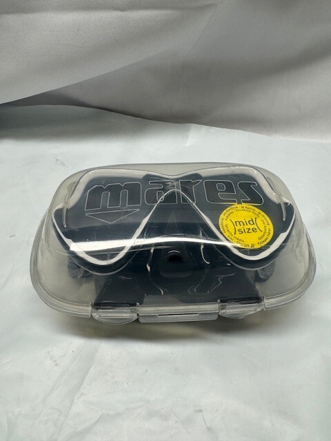 Mares X Vision Diving Mask-with Plastic Box-Black/White /Black*New