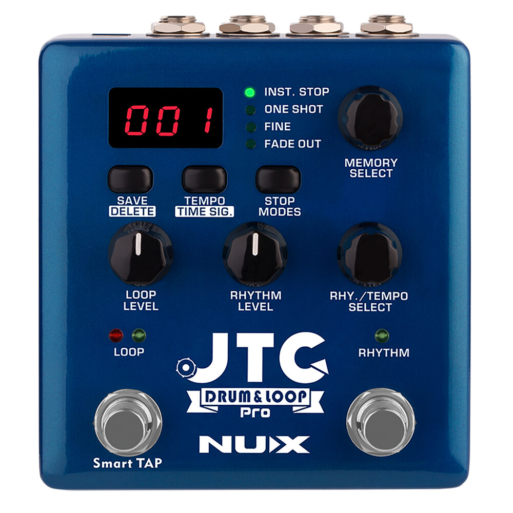 Nu-X Effects JTC Drum & Loop PRO Dual Switch Looper Guitar Effects Pedal
