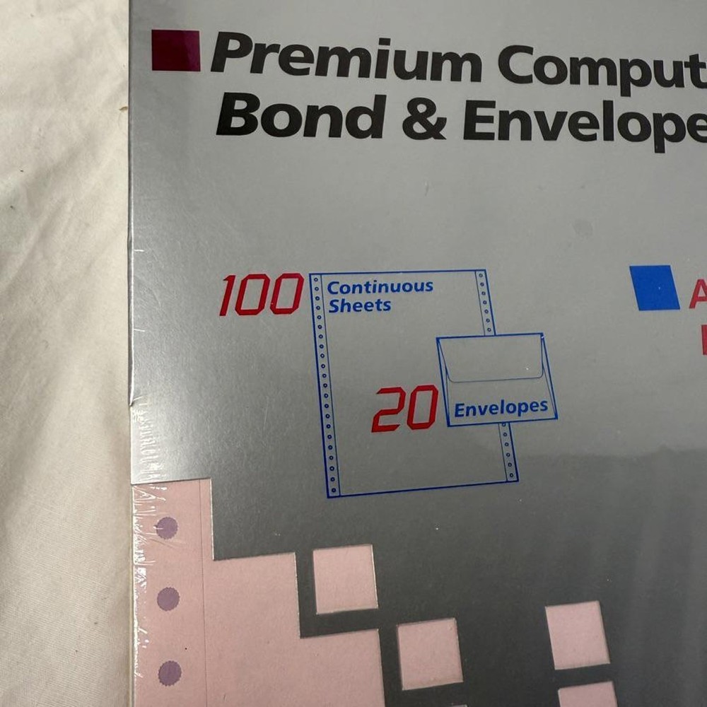 PaperLand Pastels Premium Computer Bond & Envelopes - 100 Sheets & 20 Envelopes
