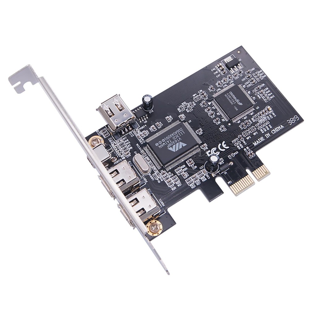 PCIE FireWire Card PCI-e X1 to External IEEE 1394 Adapter Controller 4 Port